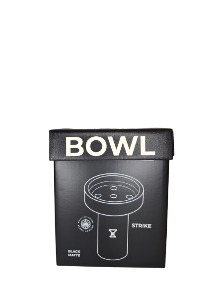 Alpha Bowl Strike Black Matte Hookah Bowl